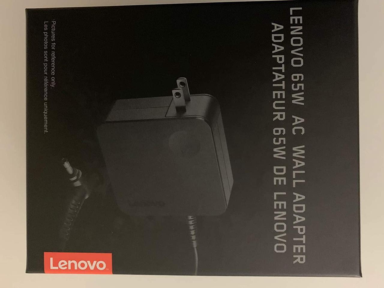 Lenovo 65W AC Wall Adapter P/N: GX20L29355 for Lenovo Notebooks: Ideapad Flex 4-1480-80VD, Ideapad Flex 4-1580-80VE, Ideapad 510S, Compatible with P/N: 5A10K78745, ADLX65CLGU2A - Retail Box.