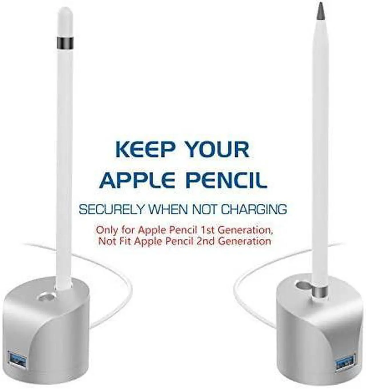 Alt view image 4 of 7 - MoKo Charging Station Dock Compatible with Apple Pencil Charger 1st Generation, Apple Pen Charger iPad Pencil Adapter Holder Fit iPad 9th 8th 7th 6th Gen, iPad Pro iPad Air 3rd/Mini 5th