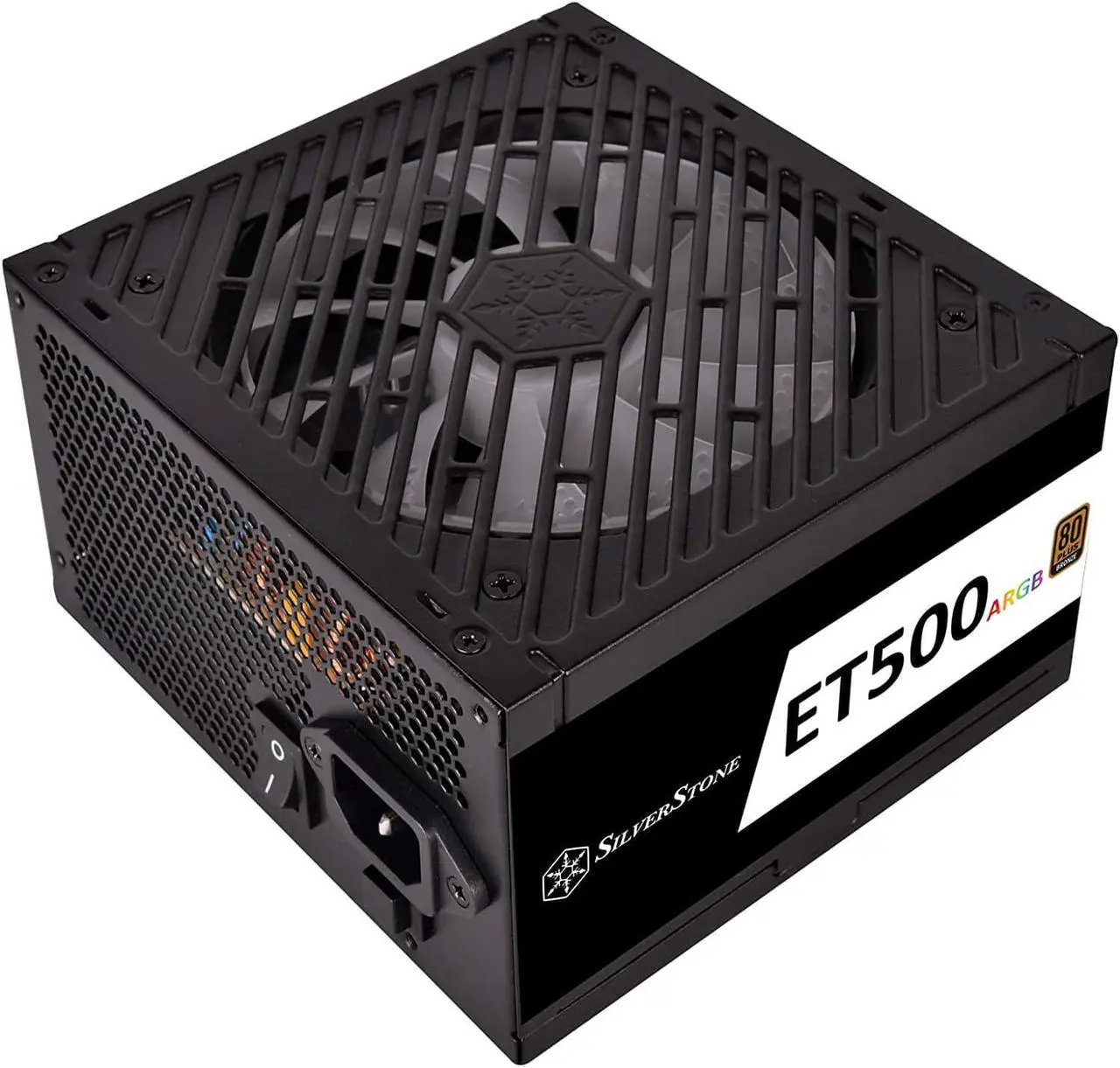 Alt view image 7 of 7 - SilverStone Technology Essential ET500-ARGB 500W 80 Plus Bronze Power Supply with ARGB Fan, SST-ET500-ARGB