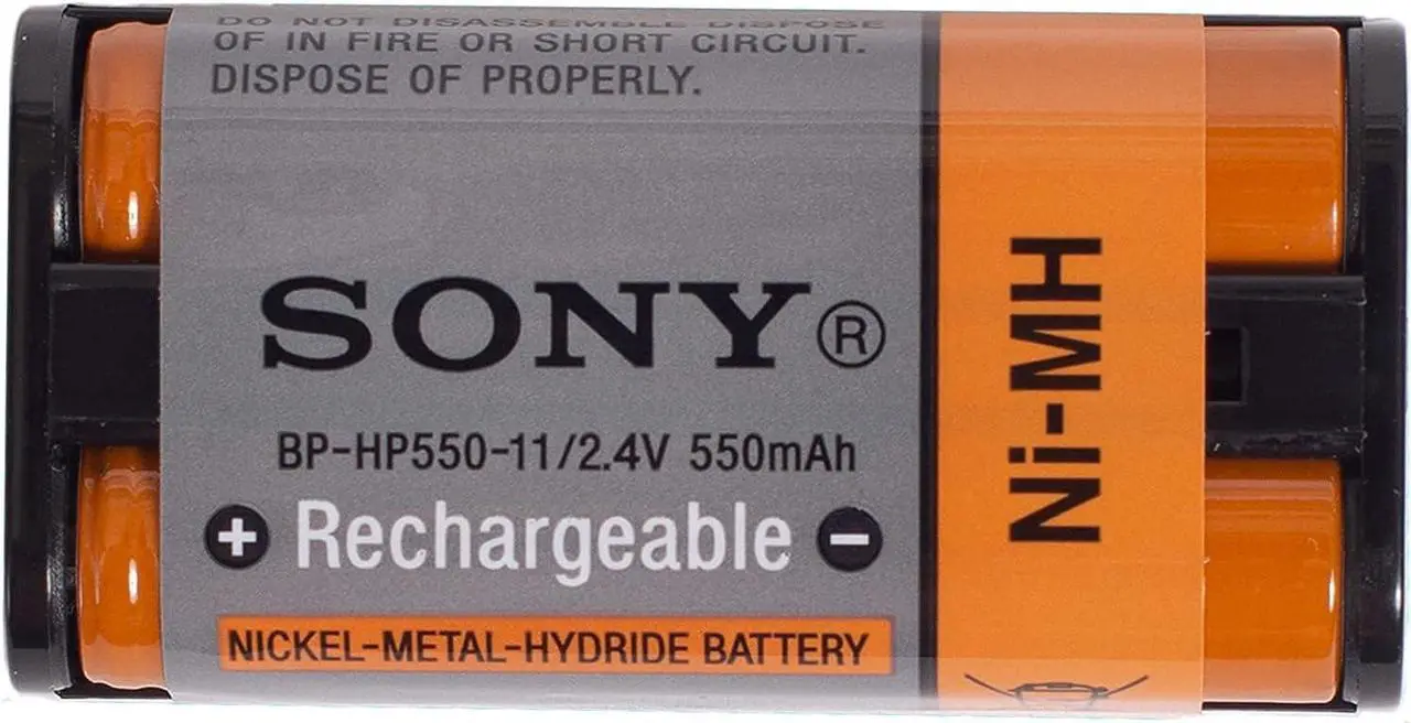 Alt view image 3 of 7 - Genuine Sony Rechargeable Battery BP-HP550-11 for Sony MDR-RF970RK, RF970R, RF925RK, RF925R, RF912RK, RF4000K, IF245RK, RF860RK, RF855RK, RF850RK, RF840RK, RF811RK, RF810RK Headphones
