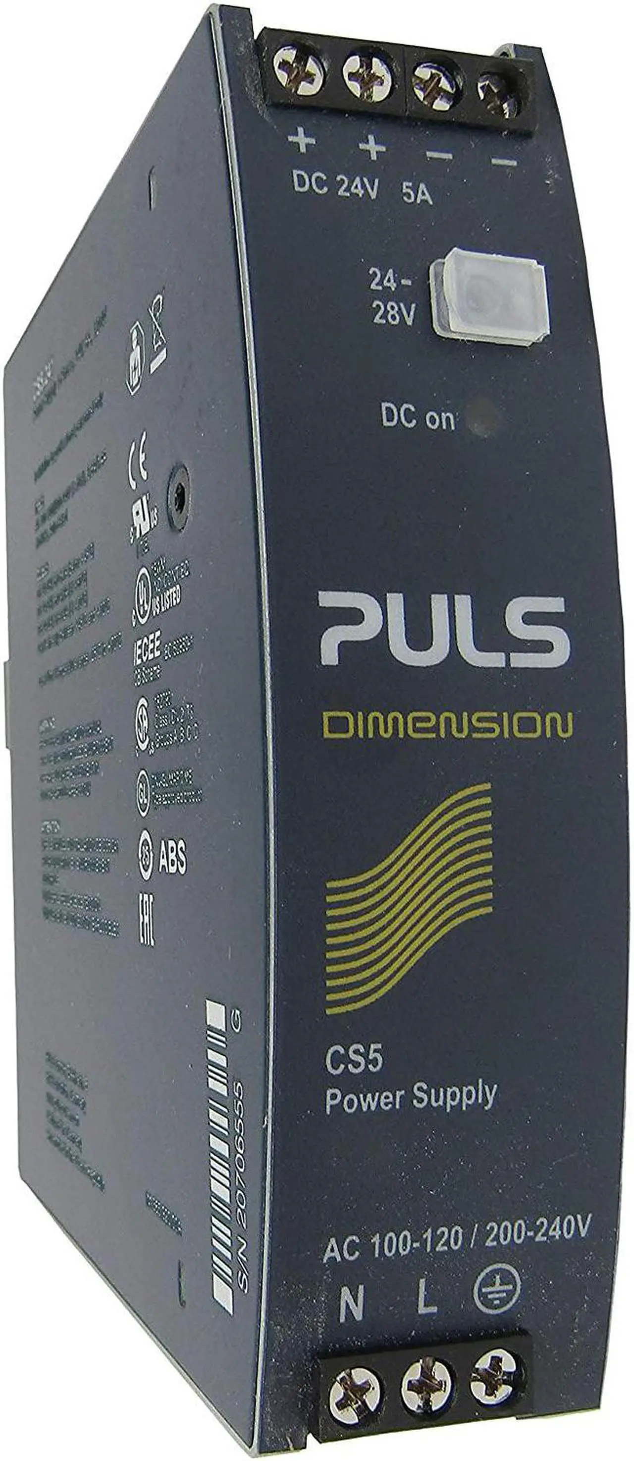 Main image of Dc Power Supply, Metal, 24 to 28Vdc, 120W