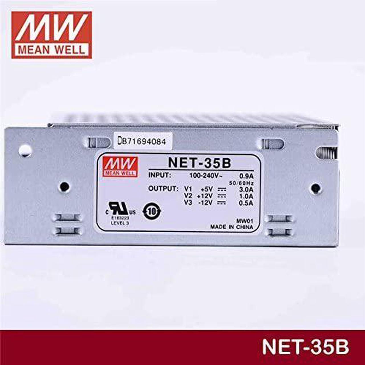 Alt view image 4 of 4 - Enclosed Type 33W NET-35B Meanwell AC-DC Triple Output NET-35 Series MEAN WELL Switching Power Supply