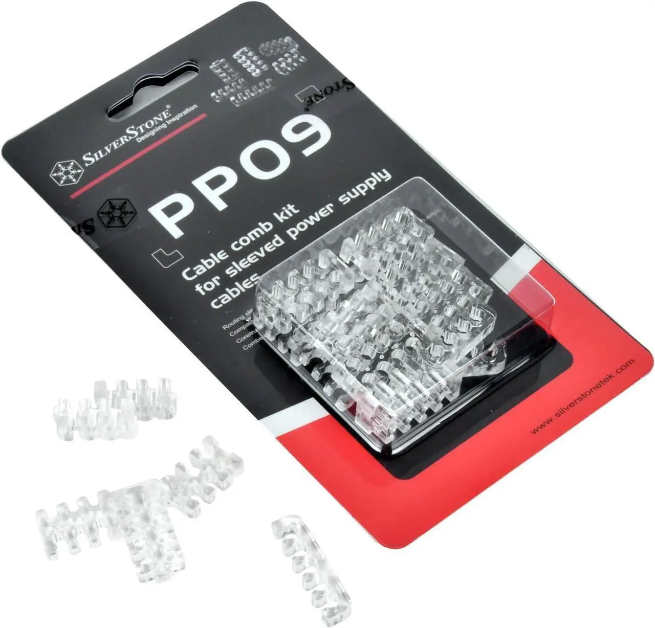 Alt view image 4 of 4 - SilverStone Technology Universal Power Supply Extension Cable Set with Cable Combs White SST-PP07W