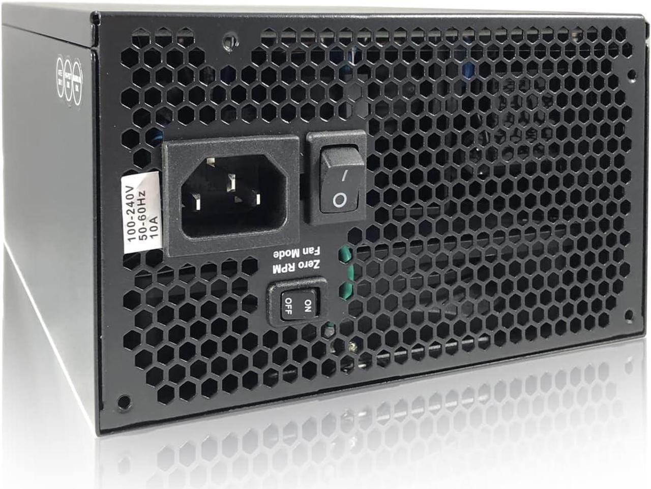 Alt view image 4 of 7 - PowerSpec 850W Power Supply Fully Modular 80 Plus Gold Certified ATX3.0 / PCIe Gen 5 PSU Active PFC Gaming PC Computer Power Supplies, PSX 850GFM CEM