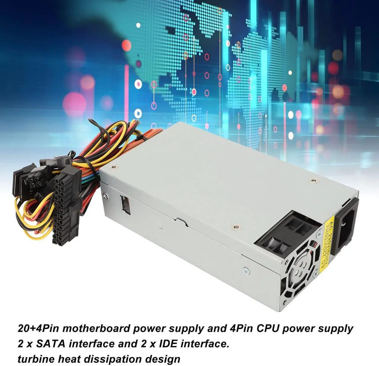 Alt view image 3 of 7 - FSP270 60LE 1U Power Supply, 270W Rated Power, Stable Power, High Efficiency, Strong Metal, for PC Server with Heat Dissipation