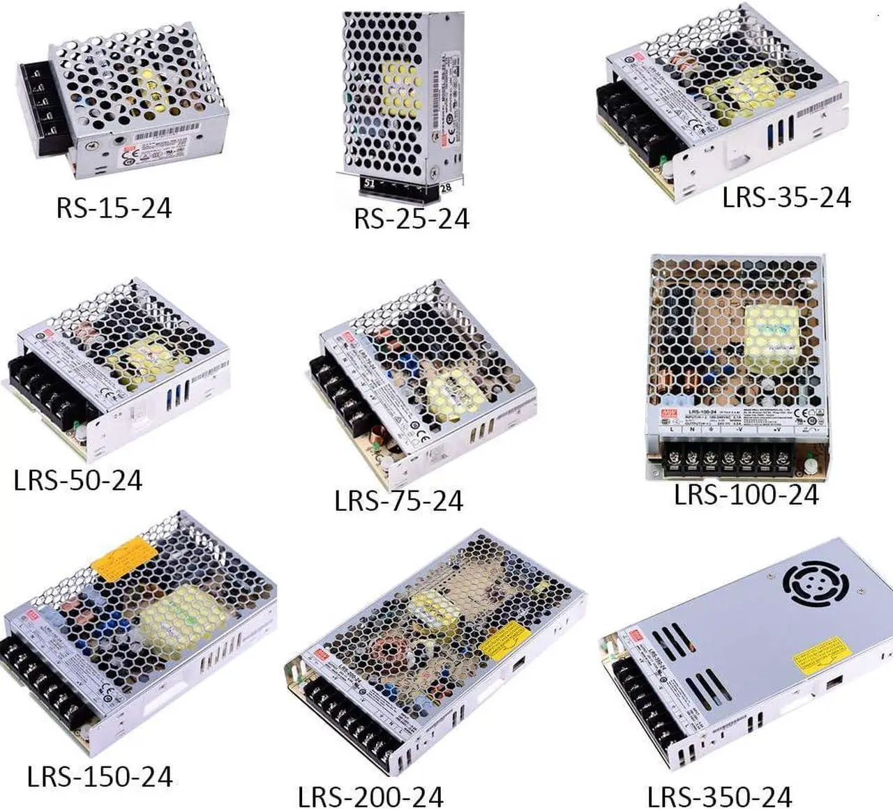 Alt view image 5 of 7 - Kulon Mean Well Original LRS-100-24 24V 4.5A meanwell LRS-100 24V 108W Single Output Switching Power Supply