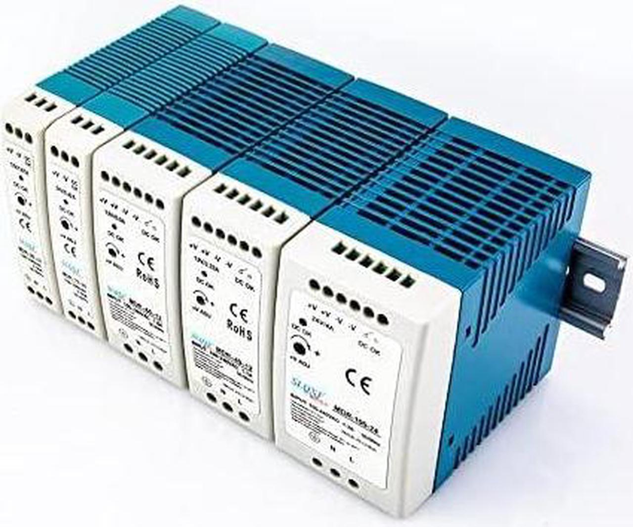 Alt view image 5 of 6 - Industrial Mini AC/DC Din Rail Power Supply Switch MDR-10W 20W 40W 60W 100W Single Output Switching 12V 24V Source (Input Voltage : 110/220V±15%, Output Voltage : 12V)