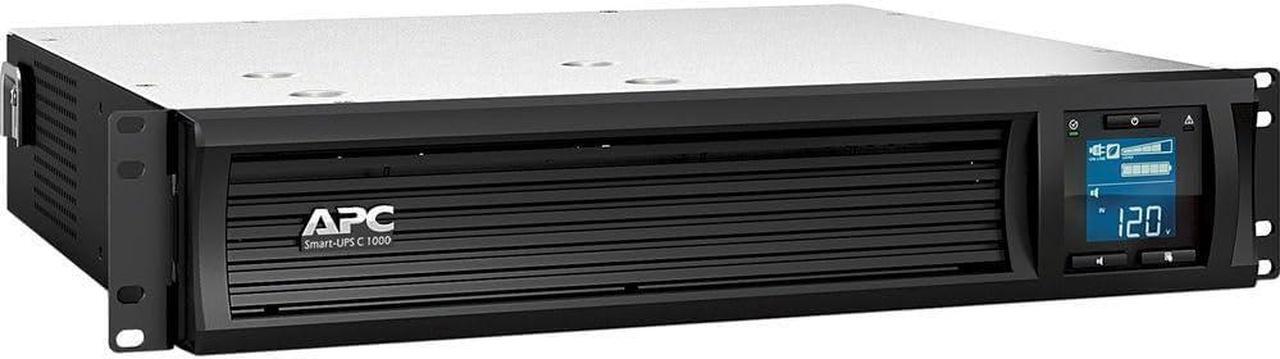 Main image of APC Lithium-Ion Smart-UPS, SMC1000-2UC 2U Rack Back-UPS, 1000 VA Backup Battery Power Supply, 6 x NEMA 5-15R, SmartConnect Port, AVR, LCD Bundled with 16GB USB Storage