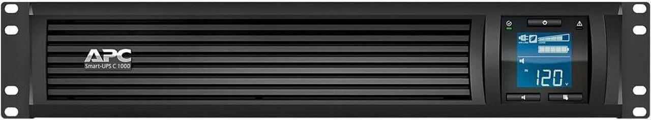 Alt view image 2 of 4 - APC Lithium-Ion Smart-UPS, SMC1000-2UC 2U Rack Back-UPS, 1000 VA Backup Battery Power Supply, 6 x NEMA 5-15R, SmartConnect Port, AVR, LCD Bundled with 16GB USB Storage