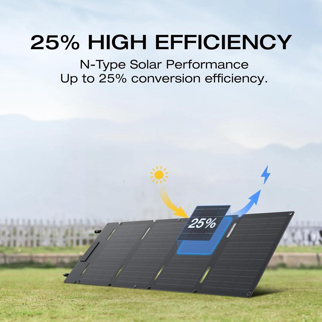 Alt view image 4 of 7 - EF ECOFLOW Solar Generator RIVER 3 with 45W Solar Panel, 245Wh Portable Power Station LiFePO4 Battery, 300W Up to 600W AC Output, <20 MS UPS, 1Hr Fast Charging Power Station for Outdoor/Camping/RVs