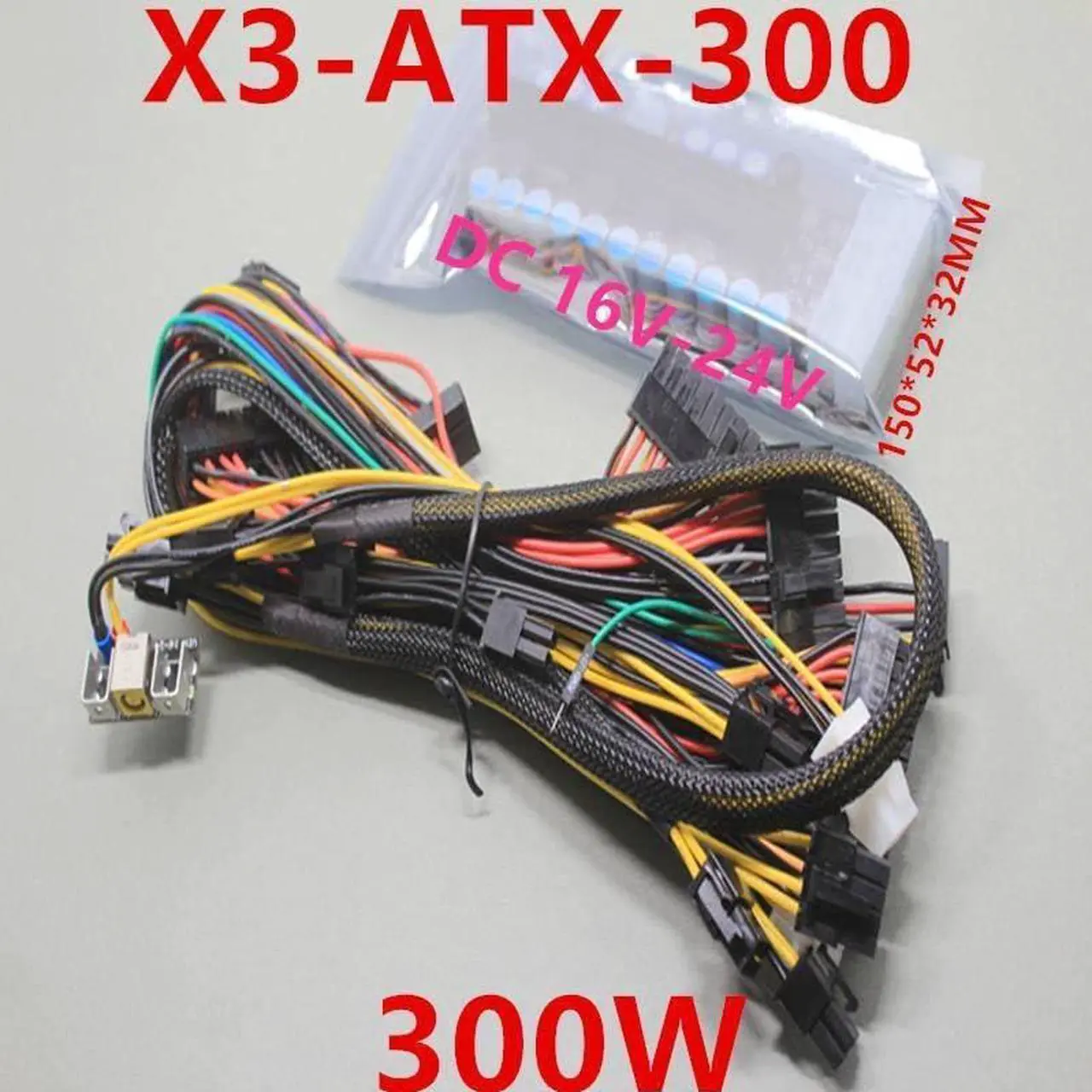 Alt view image 6 of 6 - PSU Board for PICO-Box VR Power Supply DC 16-24V 24PIN Rated 250W Peak 300W Mini Computer Power Module X3-ATX-300