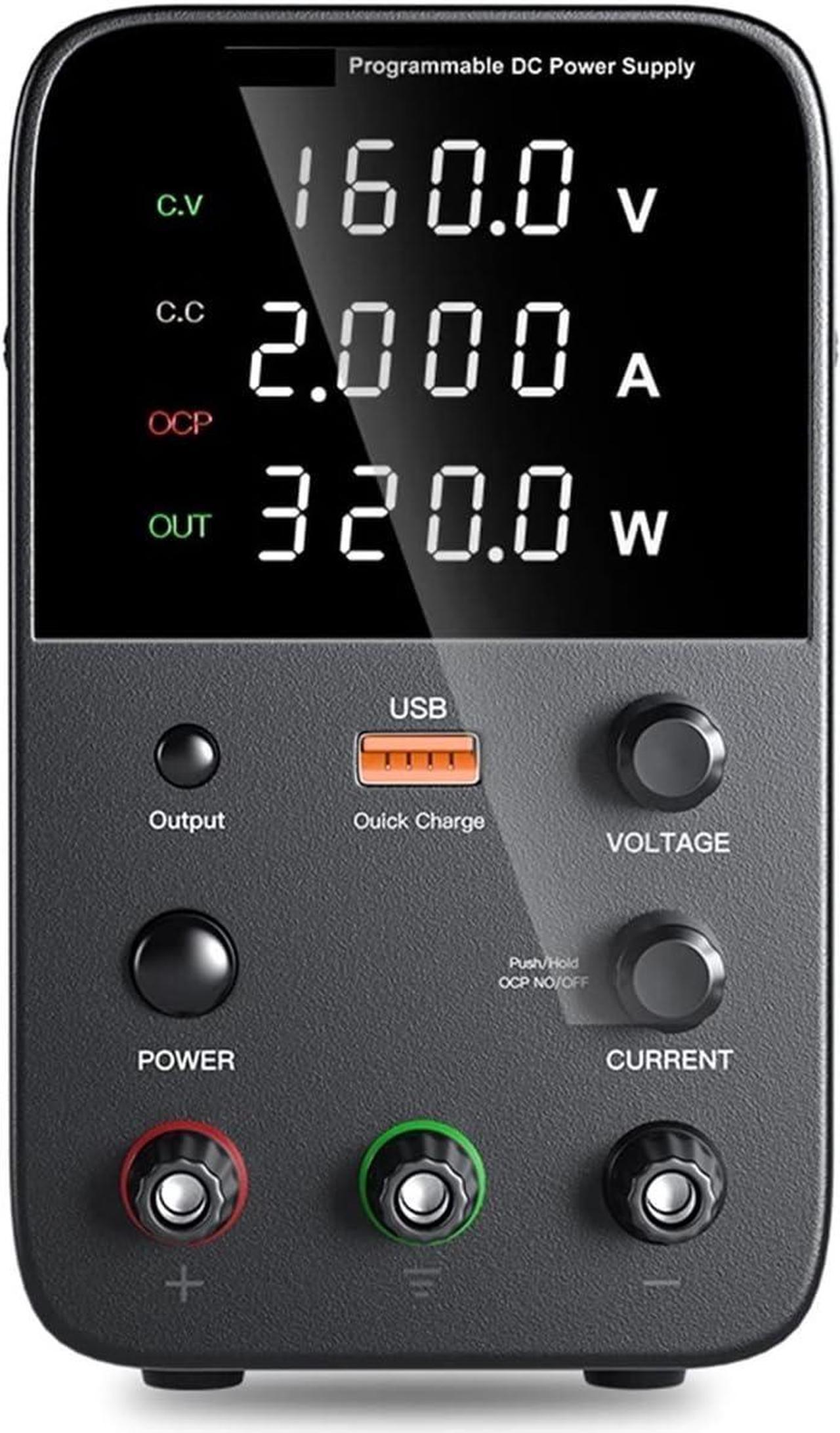 Main image of dc Power Supply Adjustable DC Power Supply 30V 10A Laboratory Programmable Power Supply 60V 5A USB Power Supply Short Circuit (Color : 160V 2A)