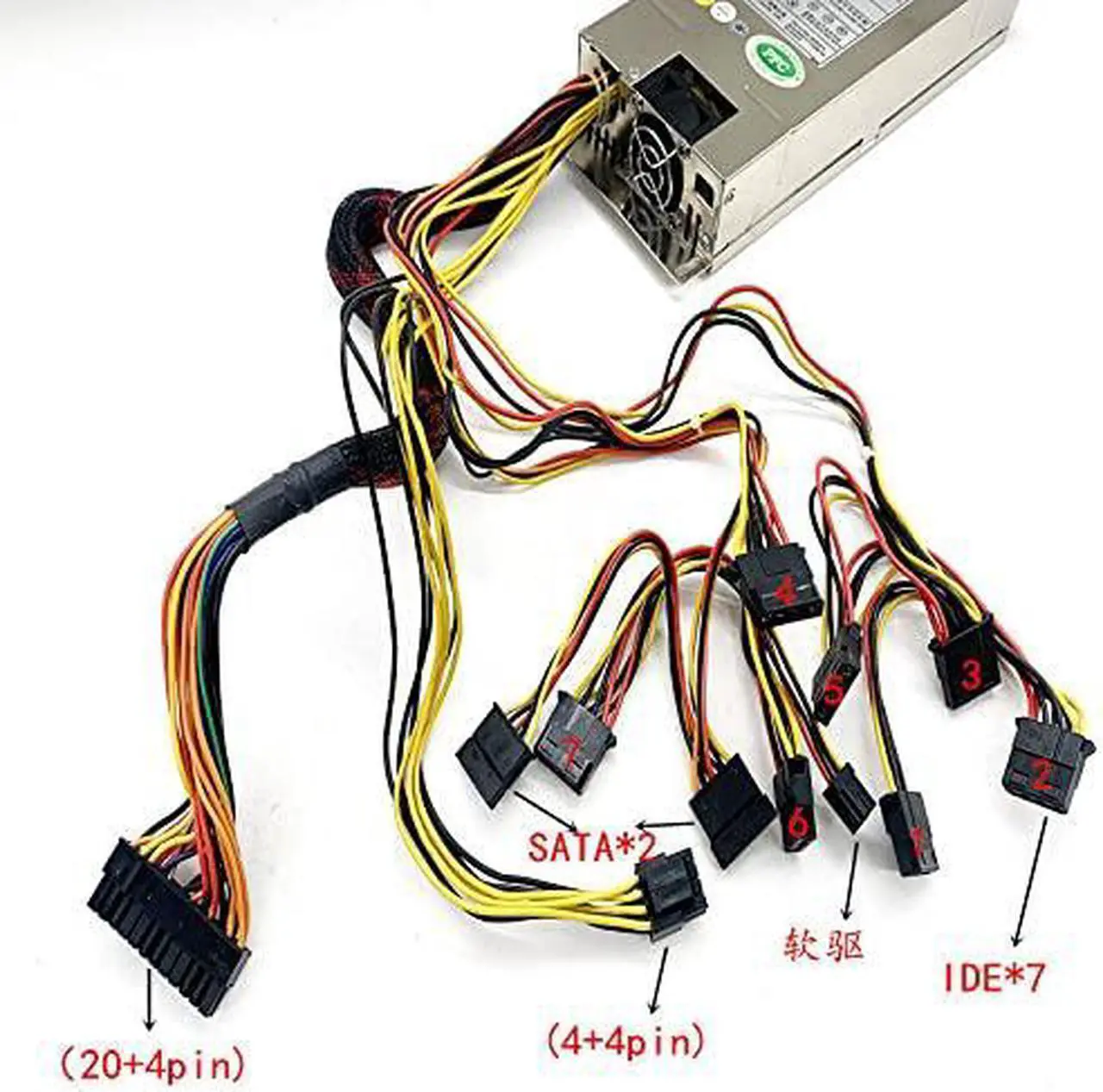 Alt view image 3 of 5 - PSU for R-Senda 1U 450W Power Supply RSD-3600UP