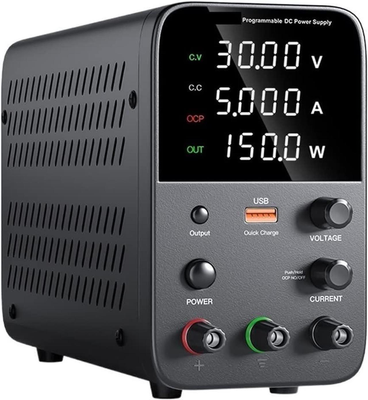 Main image of dc Power Supply Adjustable DC Power Supply 30V 10A Laboratory Power Supply 60V 5A Voltage Regulator Power Supply 5V2AUSB Fast Charging (Color : WPS305H)