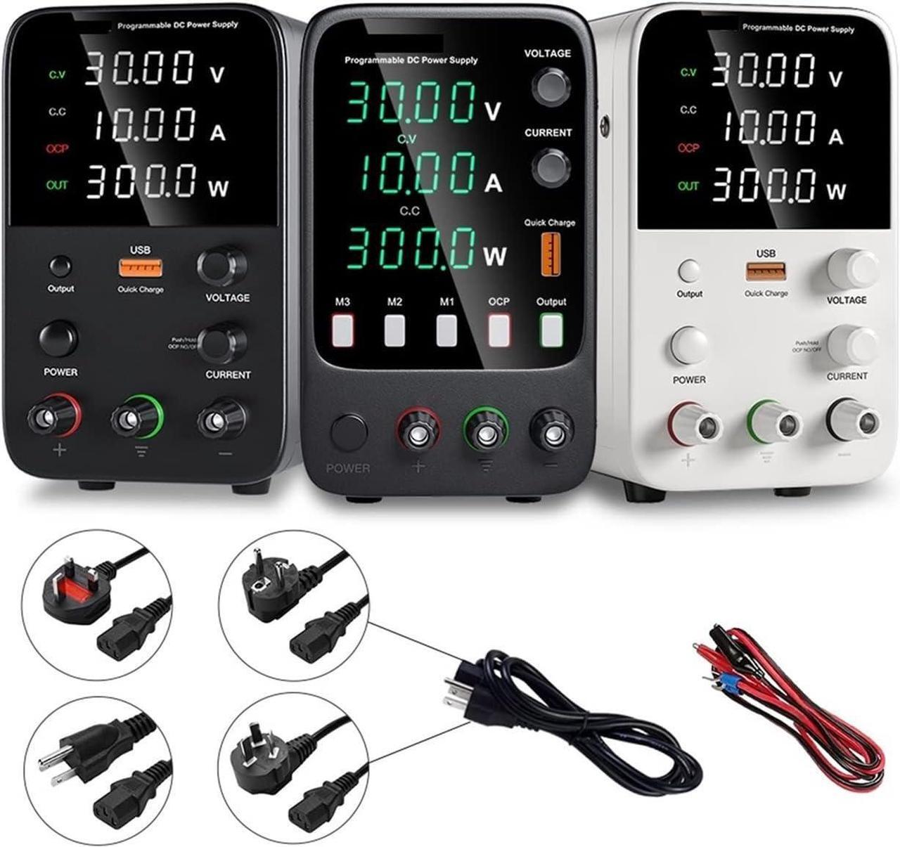 Alt view image 2 of 6 - dc Power Supply Adjustable DC Power Supply 30V 10A Laboratory Power Supply 60V 5A Voltage Regulator Power Supply 5V2AUSB Fast Charging (Color : WPS305H)