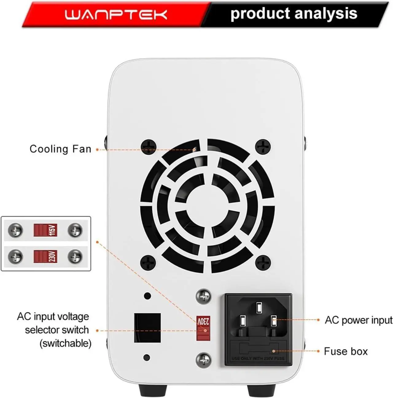Alt view image 5 of 7 - dc Power Supply DC Power Supply 30V10A Laboratory Workbench LED Digital Adjustable Power Supply 60V5A Programmable Voltage Regulator (Color : WPS3010B)