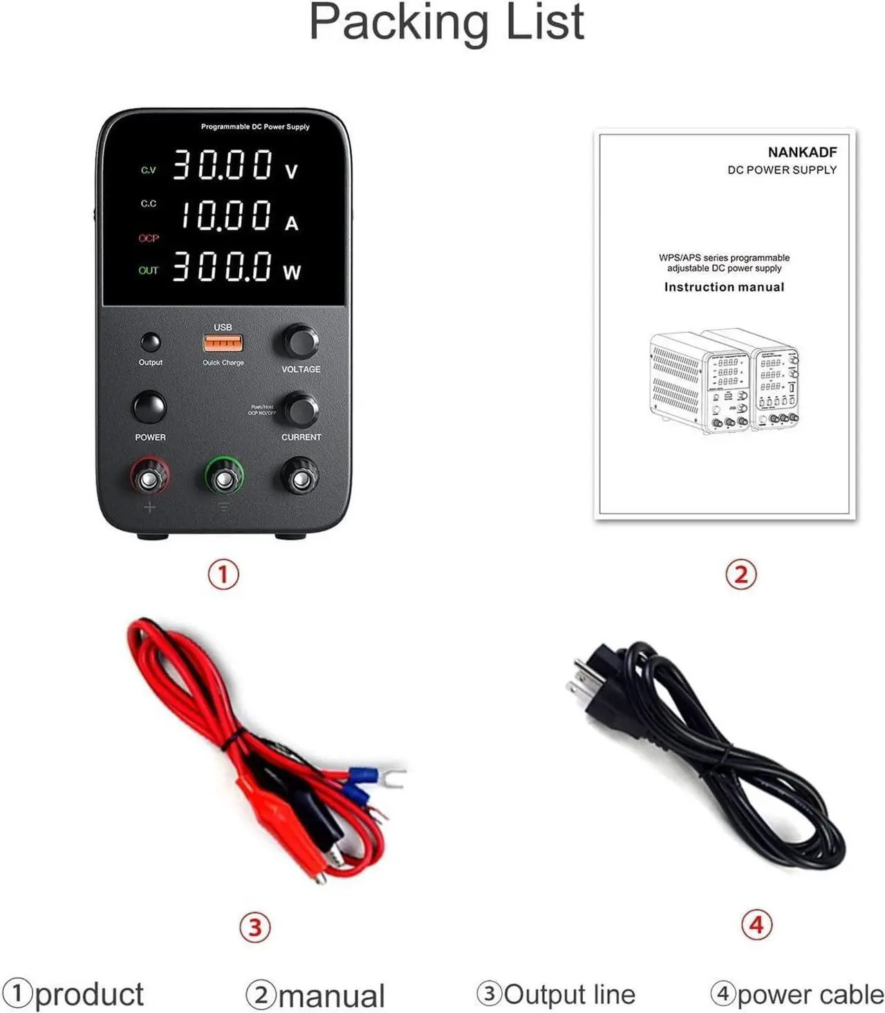 Alt view image 7 of 7 - dc Power Supply Adjustable DC Power Supply 30V 10A Lab Power Source Stabilized Switch Power Supply Voltage Regulator 60V 5A for PC (Color : WPS605H)