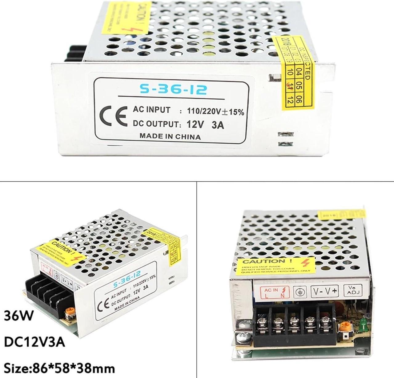 Alt view image 2 of 6 - AC DC 3V 5V 9V 12V Power Supply 15V 18V 24V 36V Fonte 500W 220V to 5 12 24 V Power Supply 5V 12V 24V SMPS(18V,8A)