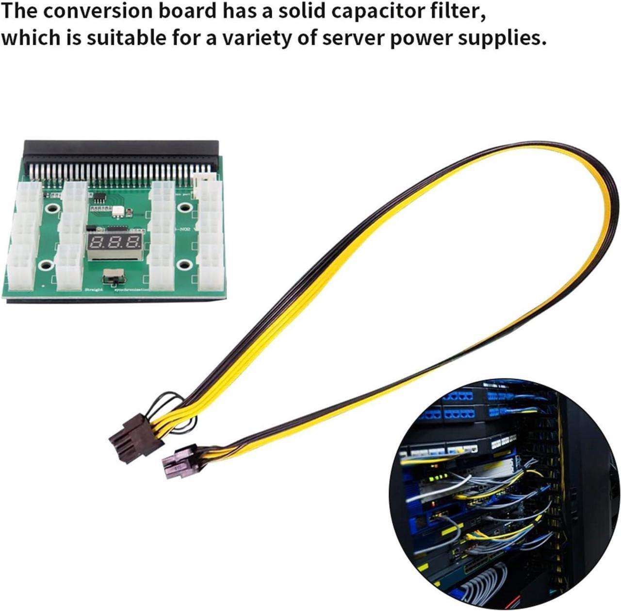 Alt view image 5 of 6 - Breakout Board Adapter 12pcs 6P Male to (6+2) 8P Male Power Cable 12V PCI-E Power Supply Circuitboard for HP GPU Ethereum