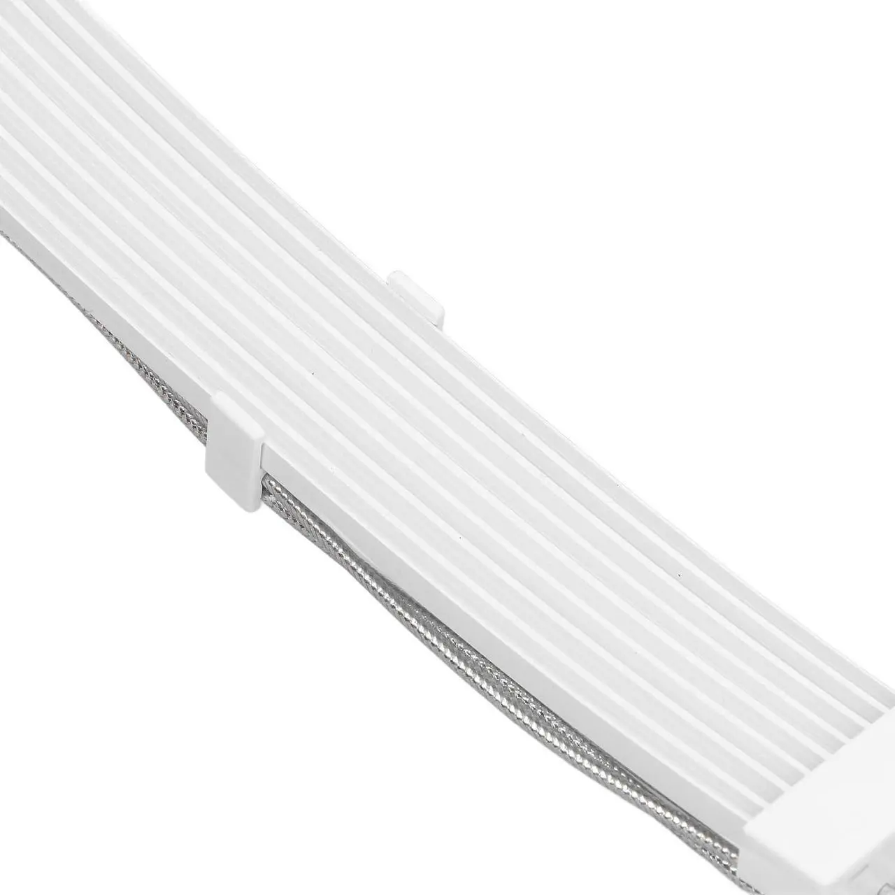 Alt view image 7 of 7 - RGB PSU Cables Extensions 2x8Pin ARGB Motherboard Power Supply 5V 3Pin Synchronized Double LED ARGB PSU Graphics Card Power White