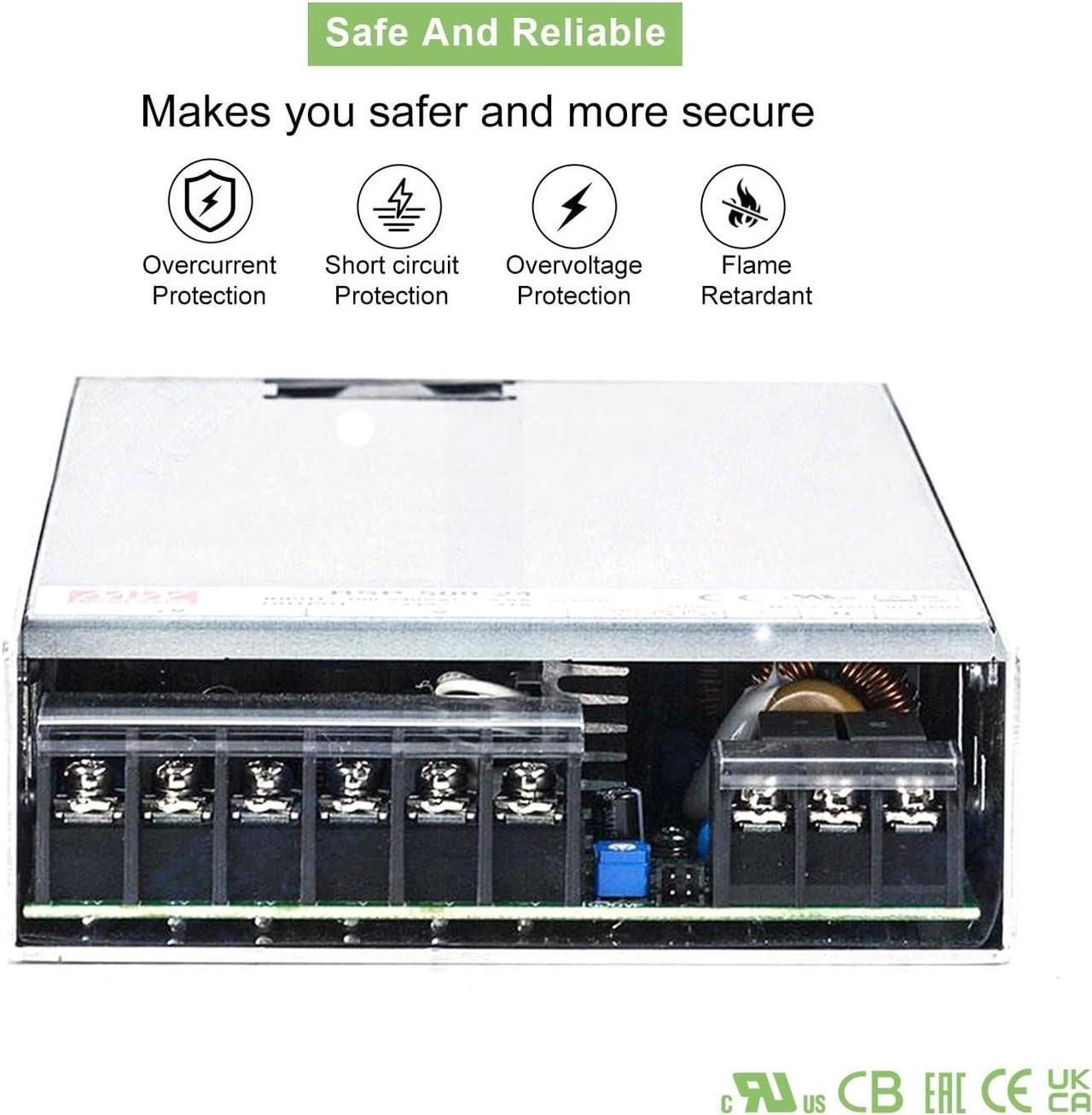 Alt view image 6 of 7 - RSP-500-24 504W 24V 21A Power Supply - Remote Control, Active PFC, 89% Efficiency - Ideal for Test Equipment, Burn-in Systems