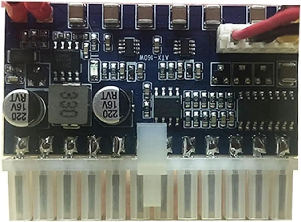 Alt view image 6 of 6 - ALHOX Quality DC-ATX-160W 12V 6pin Male Input DC-ATX Peak PSU Pico ATX Switch Mining PSU 24pin Mini ITX DC ATX PC Power Supply(6pin Male Input)