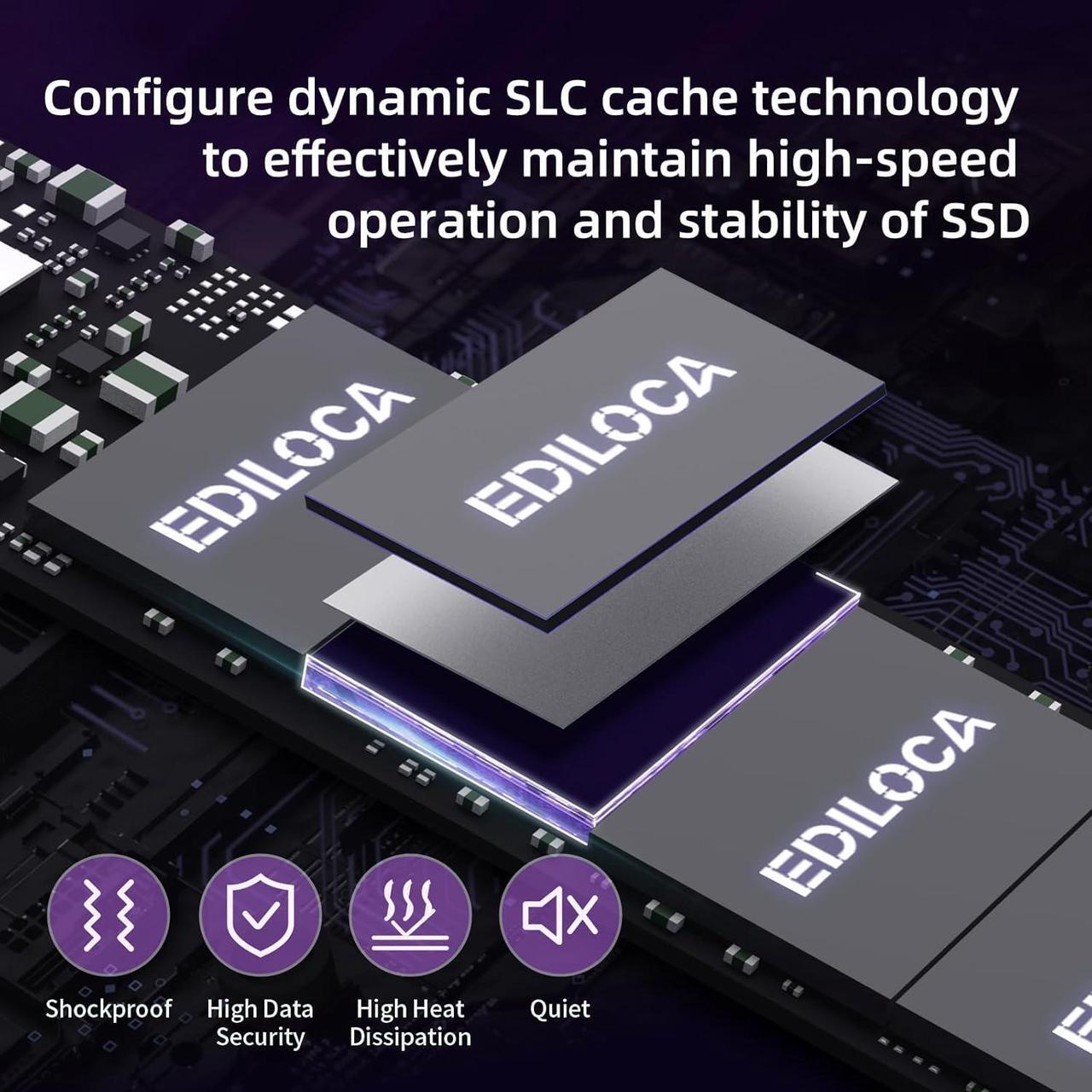 Alt view image 4 of 7 - EN600 PRO SSD 1TB PCle 3.0x4, NVMe M.2 2280, Up to 3500MB/s, Internal Solid State Drive, SLC Cache 3D NAND TLC, Graphene Cooling Sticker, Storage for PC, Desktop and Laptops