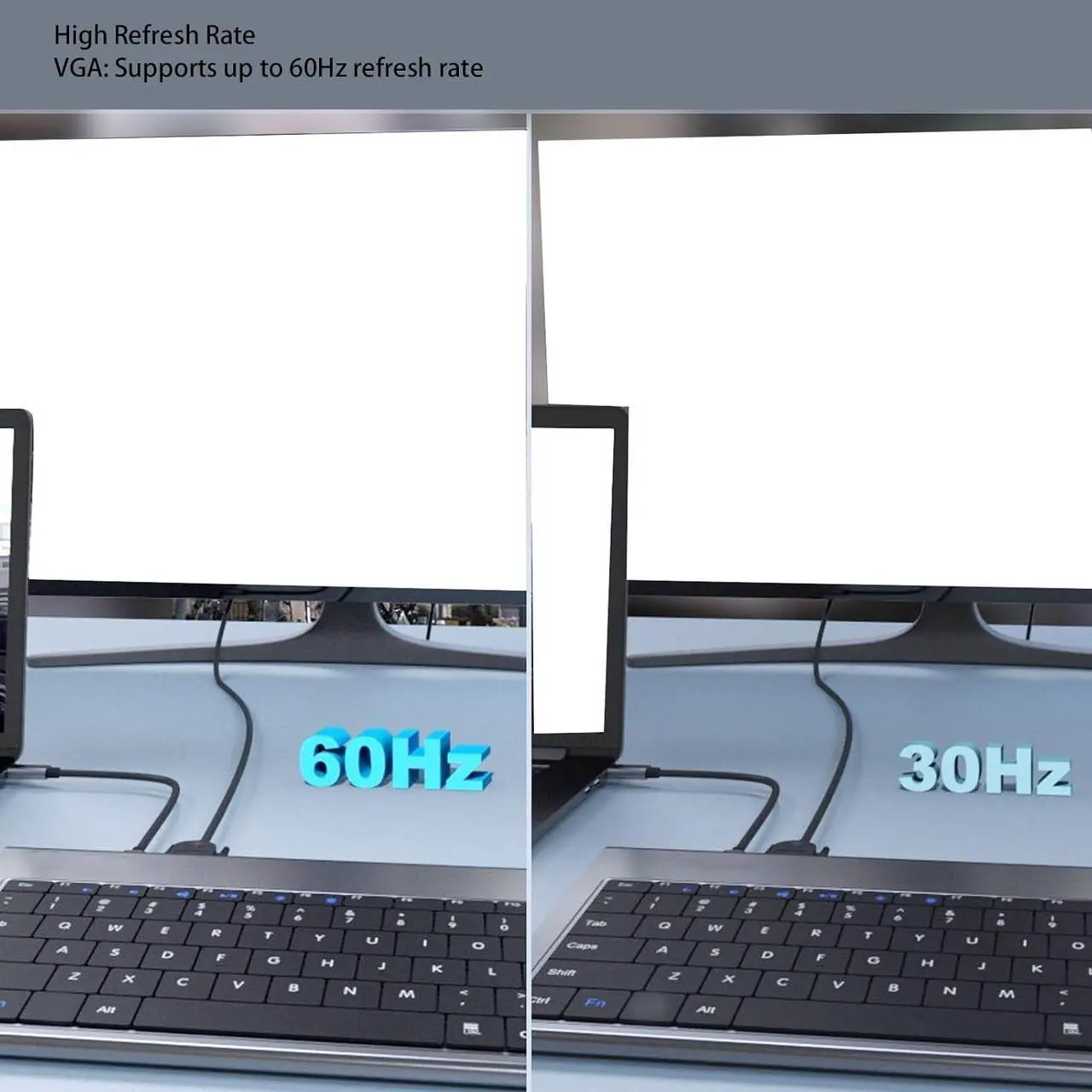 Alt view image 2 of 7 - USB C Keyboard Hub,11 in 1 4K 10Gbps 1000Mbps 100W PD USB C Docking Station 78 Keys Wired Computer Keyboard