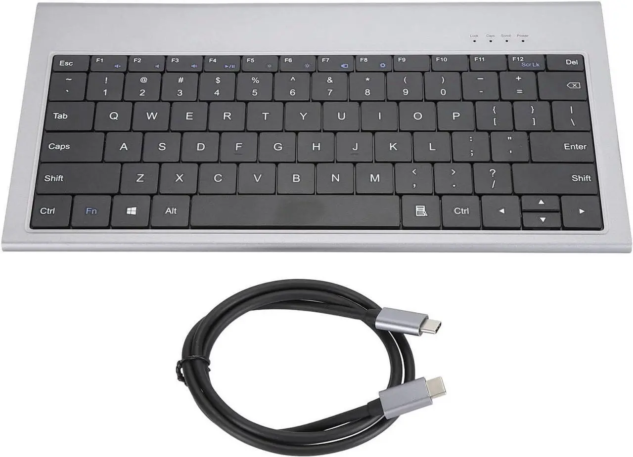Alt view image 6 of 7 - USB C Keyboard Hub,11 in 1 4K 10Gbps 1000Mbps 100W PD USB C Docking Station 78 Keys Wired Computer Keyboard