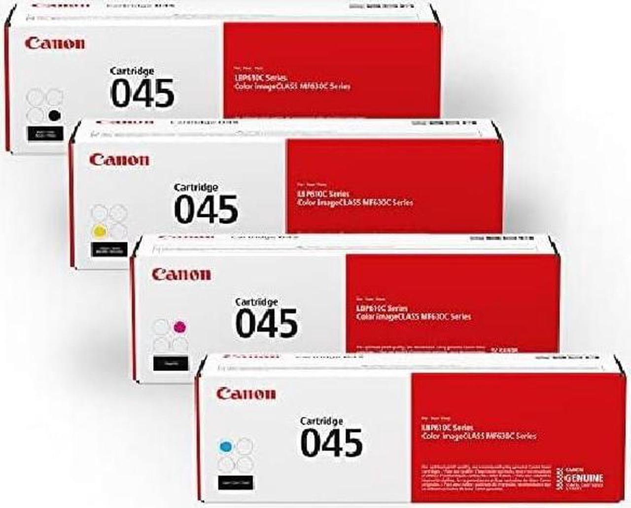 Canon Genuine Toner Bundle 045 (1240C006), 1 Pack, for Canon Color imageCLASS MF634Cdw, MF632Cdw, LBP612Cdw Laser Printers