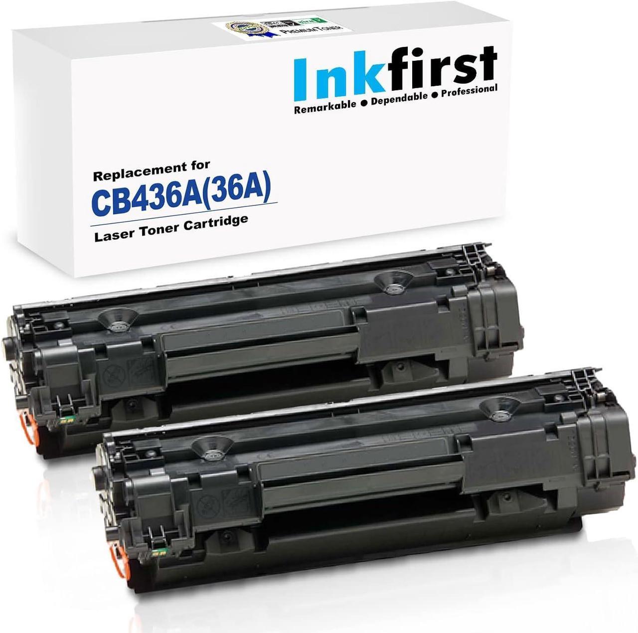 2 Inkfirst Compatible Toner Cartridges Replacement for HP CB436A 36A Laserjet M1522n MFP M1522nf MFP P1505 P1505n