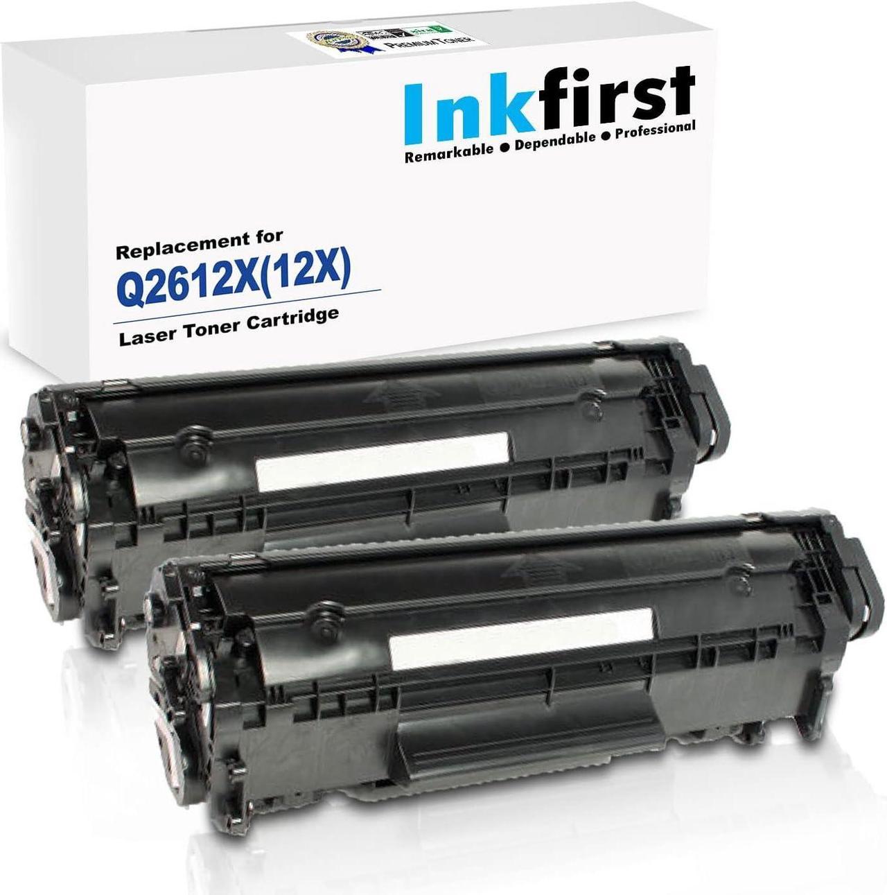 2 Inkfirst Compatible Toner Cartridges Replacement for HP Q2612X 12X Laserjet 3015 3020 3030 3050 3052 3055 M1005 MFP M1319 M1319F 1010 1012 1018 1020 1022 1022N 1022NW