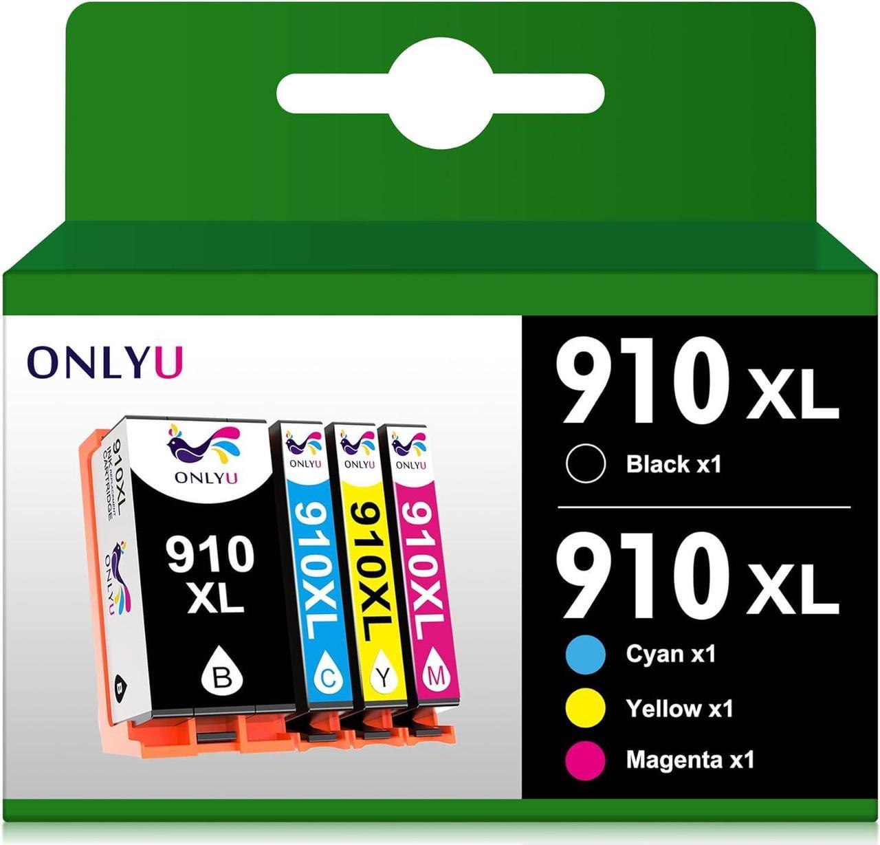 910XL Compatible Ink Cartridges Replacement for HP 910XL 910 XL Ink to use with HP OfficeJet Pro 8025 8020 8022 8028 8023 8035 Printers (BCMY,4 Pack)