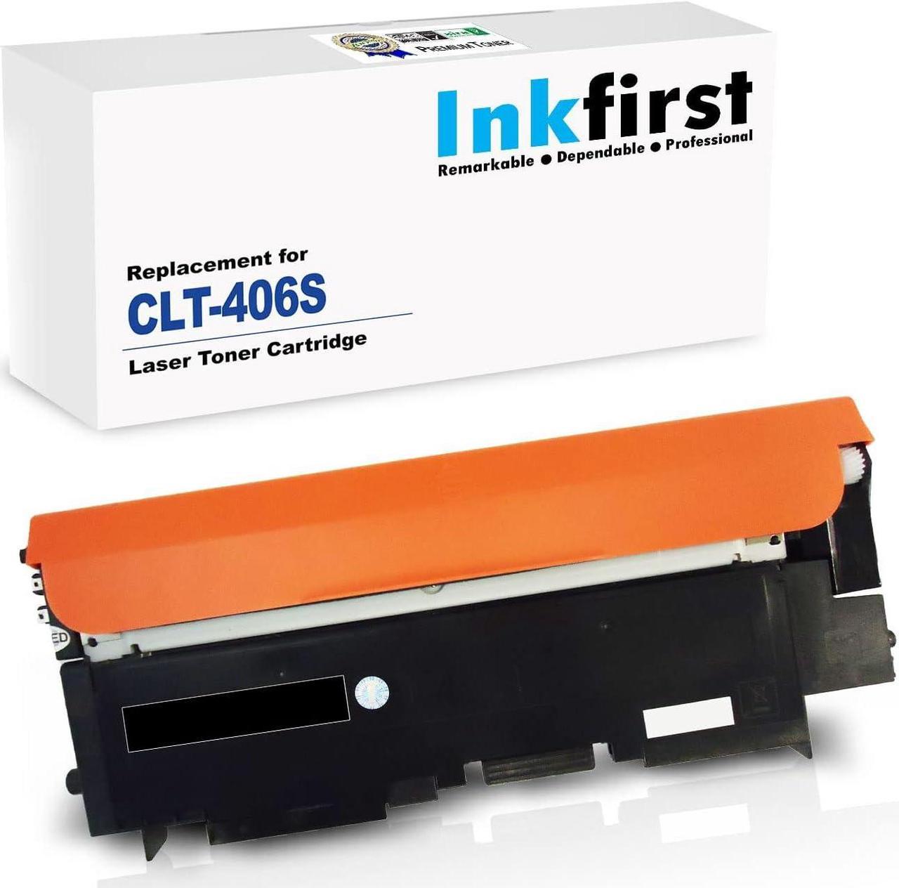 Inkfirst® Black Toner Cartridge CLT-K406S Compatible Remanufactured for Samsung CLP-365 Black CLX-3305 CLX-3305FN CLX-3305FW Xpress C410W C460FW CLP-360 CLP-365 CLP-365W