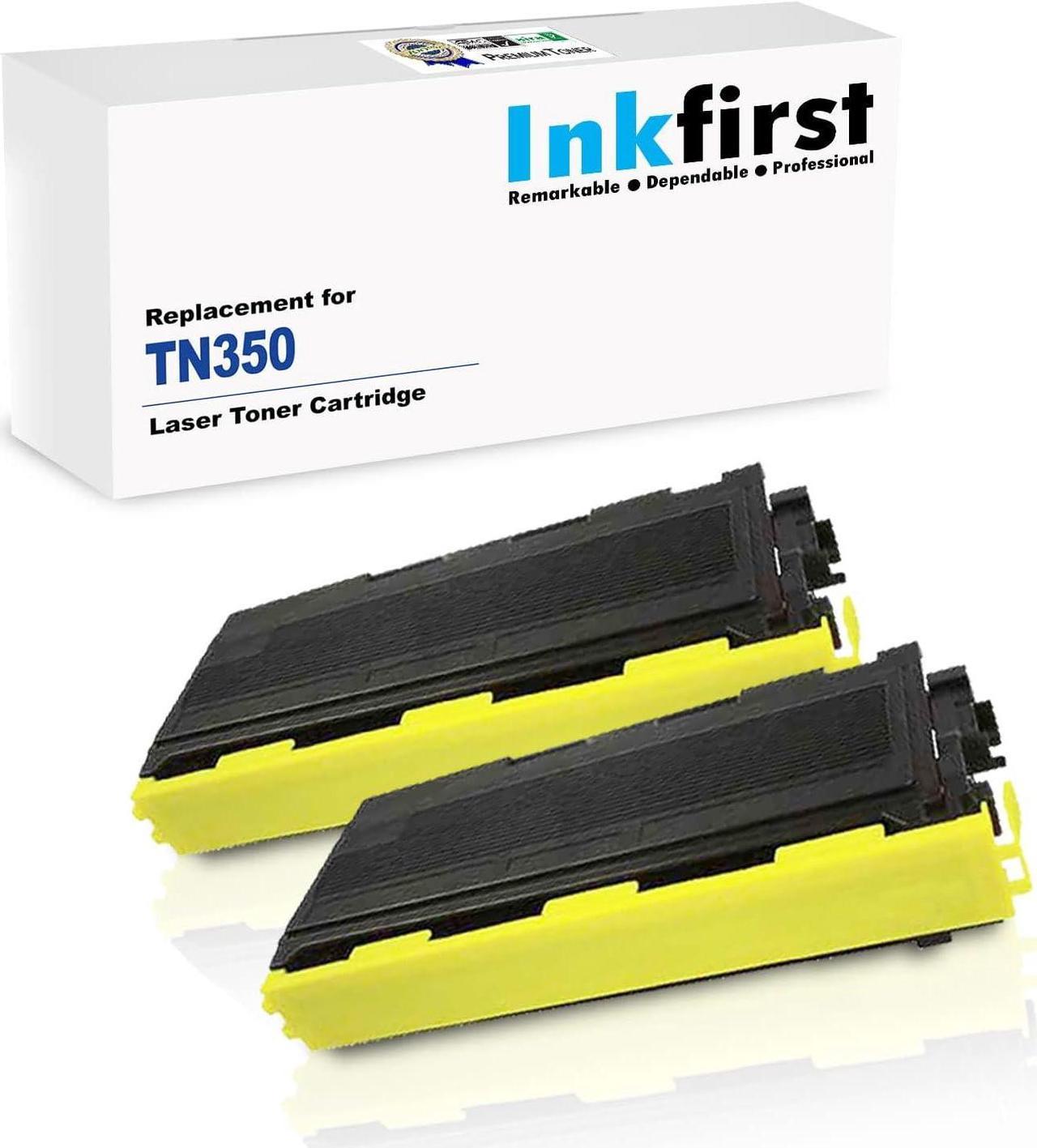 2 Inkfirst Toner Cartridge TN-350 (TN350) Compatible Remanufactured for Brother TN-350 Black MFC-7220 MFC-7225N MFC-7420 MFC-7820N IntelliFax 2820 2910 2920 DCP-7020 HL-2030 HL-2040 HL-2070N