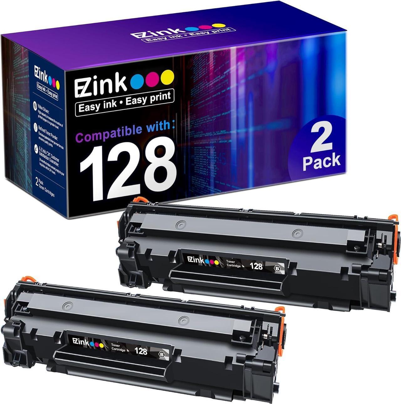 E-Z Ink (TM) Compatible Toner Cartridge Replacement for Canon 128 CRG128 3500B001AA to use with ImageClass D530 (Black, 2 Pack)