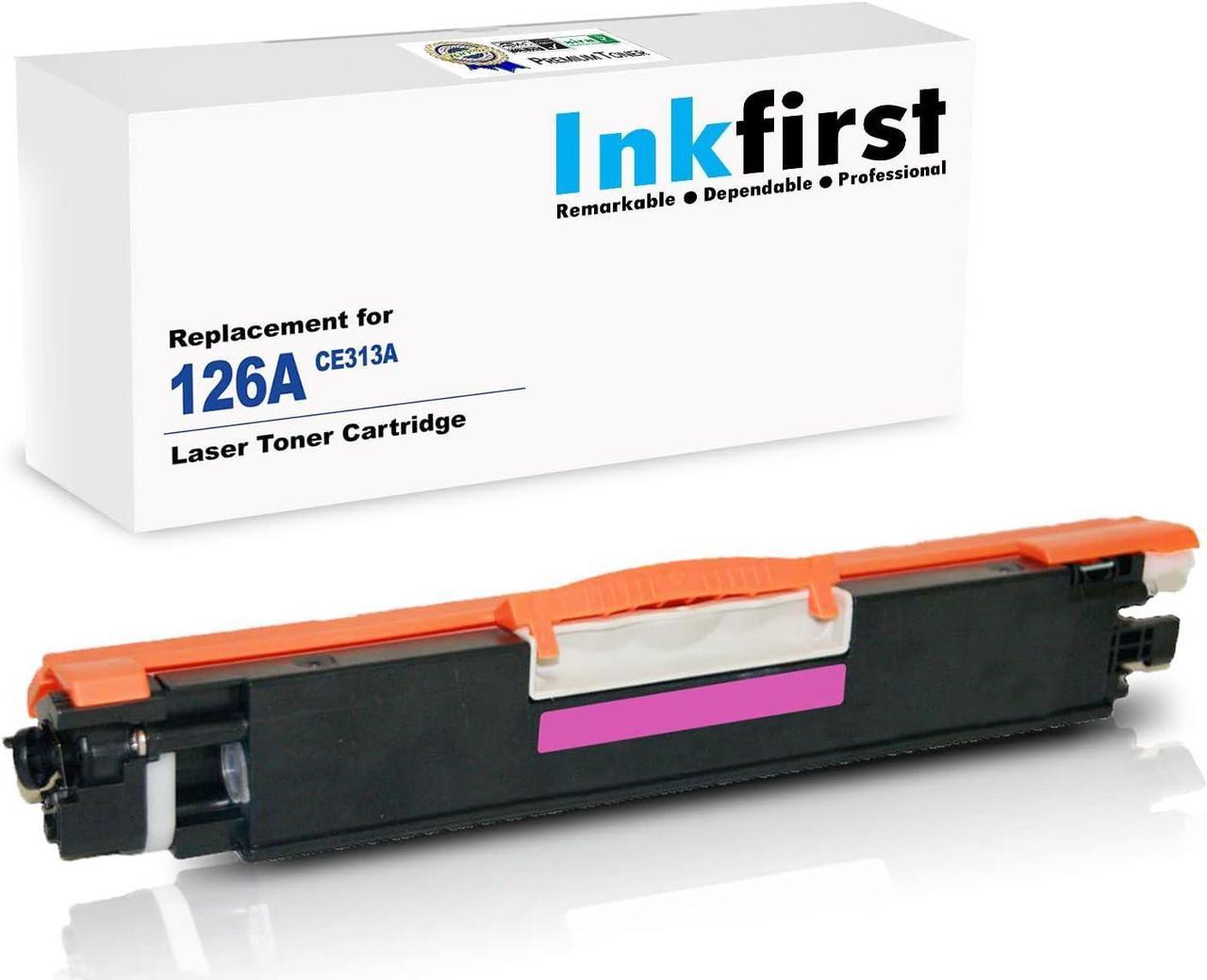 Inkfirst Compatible Magenta Toner Cartridge Replacement for HP CE313A 126A Color Laserjet Pro CP1025nw M175nw TopShot M275 MFP