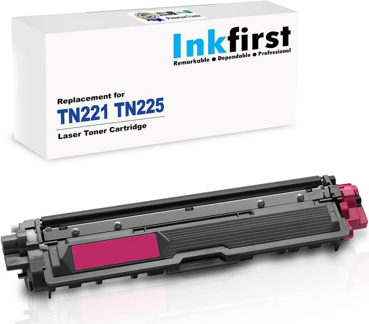 Inkfirst® Magenta Toner Cartridge TN221M TN225M (TN-221M TN-225M) Compatible Remanufactured for Brother TN221 TN225 Magenta MFC-9130CW MFC-9330CDW MFC-9340CDW HL-3170CDW HL-3170CW HL-3140CW