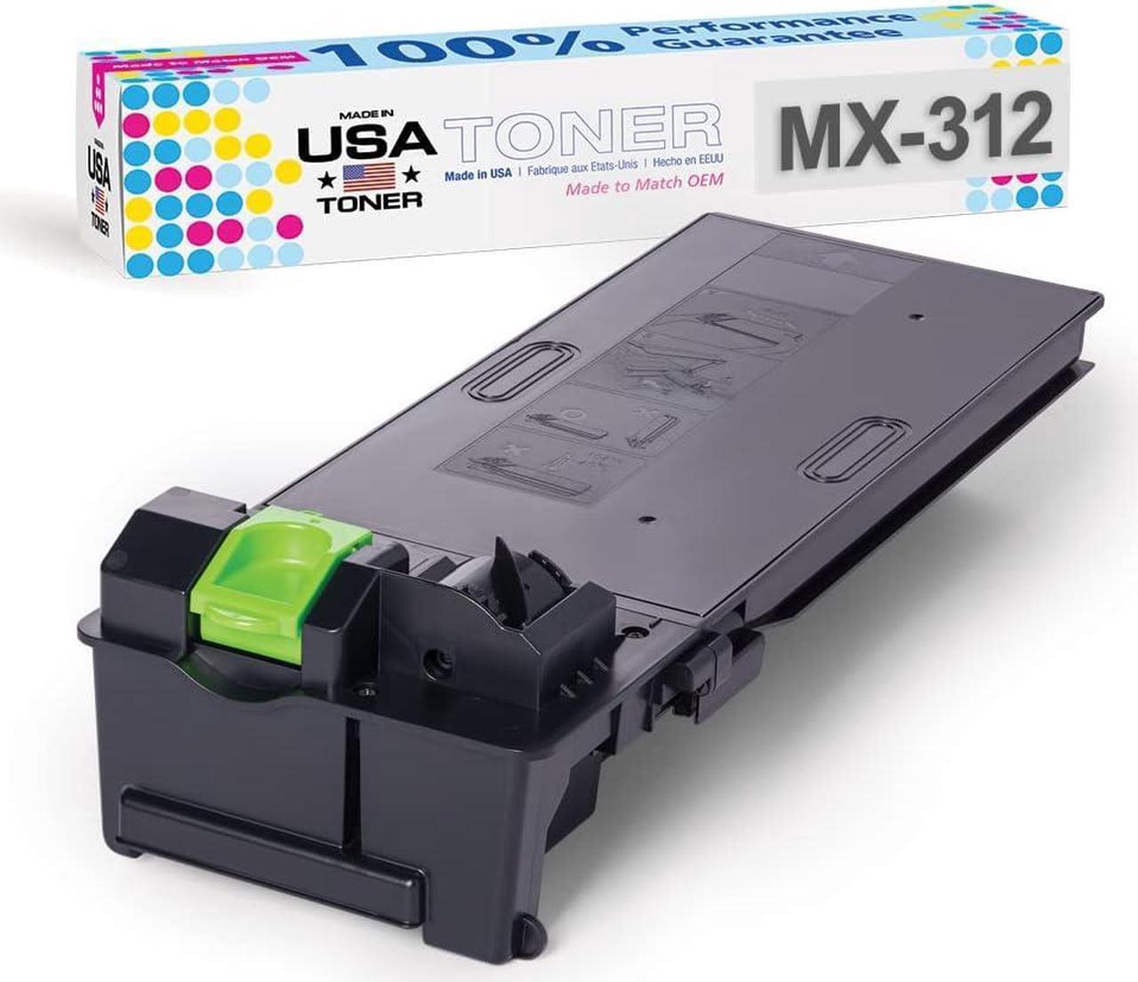 MADE IN USA TONER Compatible Replacement for Sharp MX312NT, MX-M260, MX-M264N, MX-M310, MX-M314N, MX-M354N (Black, 1 Cartridge)