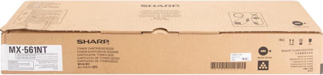 Sharp MX-561NT MX-M2630 3050 3070 3550 3570 4050 5050 6050 6070 Toner Cartridge (Black) in Retail Packaging