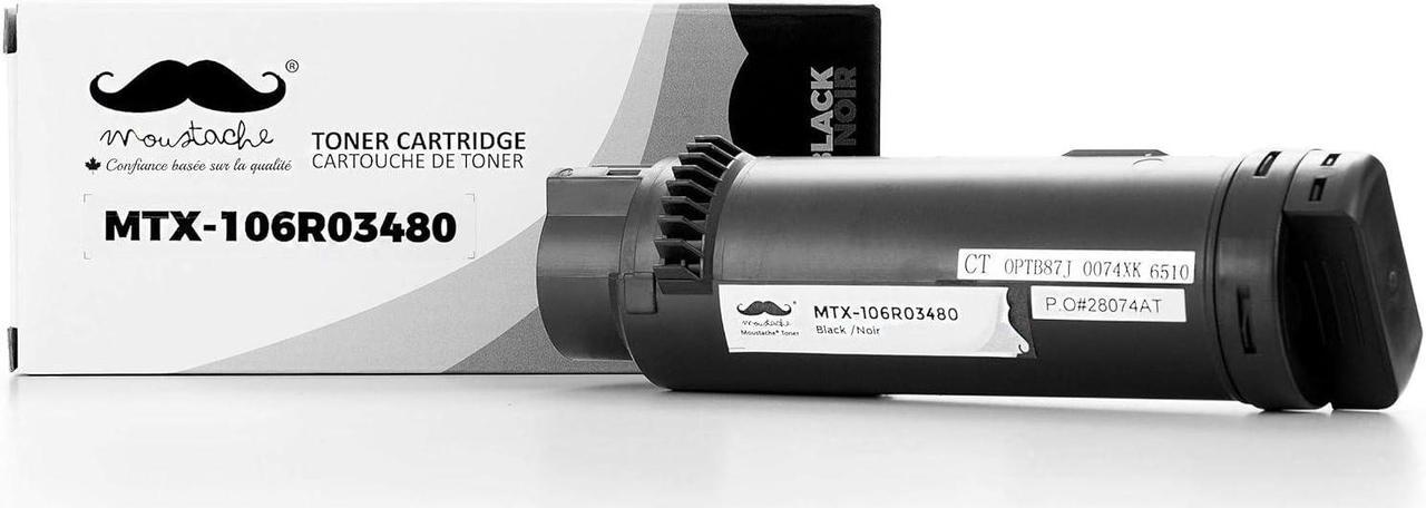 Moustache Compatible Toner Cartridge for XEROX 106R03480 Black BK Premium Quality (5,500 Pages High Yield) New Toner Cartridge for Phaser 6510 6510dn 6510dni 6510n / WorkCentre 6515 (Black)