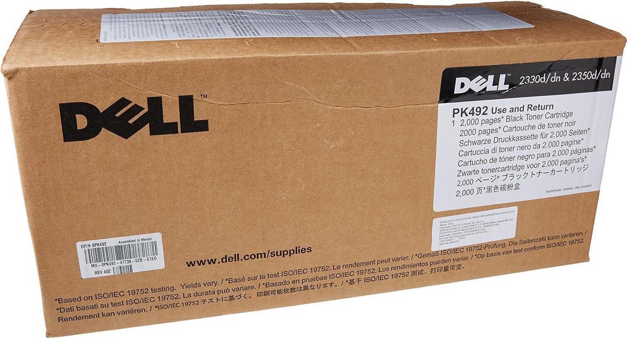 Dell PK492 Black Toner Cartridge 2330d/dn, 2350d/dn Laser Printer