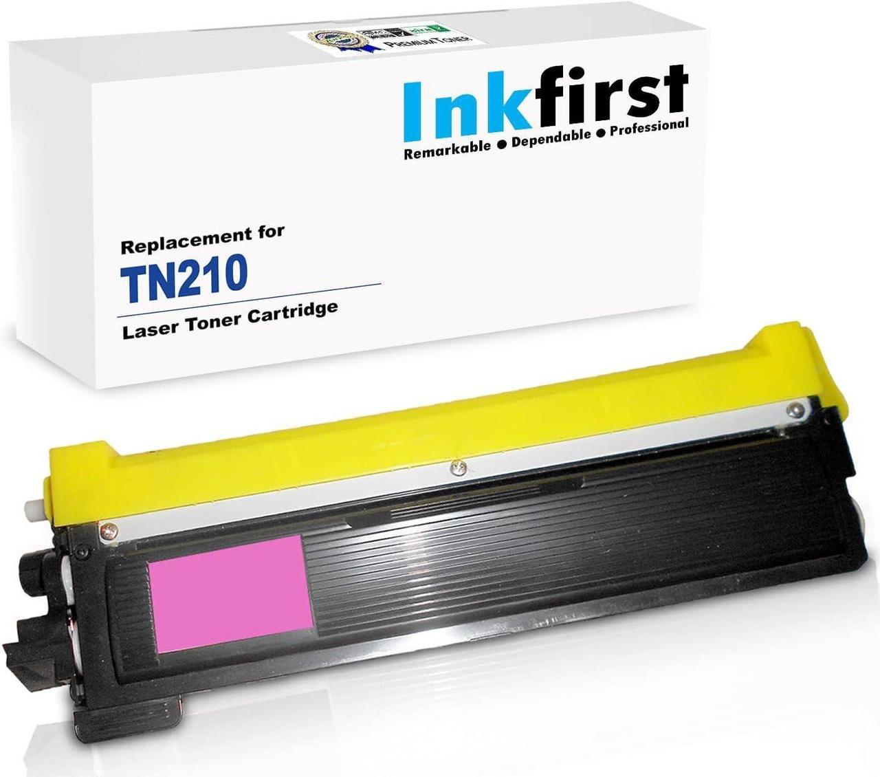 Inkfirst® Magenta Toner Cartridge TN210M (TN-210 TN210 M) Compatible Remanufactured for Brother TN210 Magenta MFC-9010CN MFC-9120CN MFC-9320CW HL-3040CN HL-3070CW TN210M TN-210M