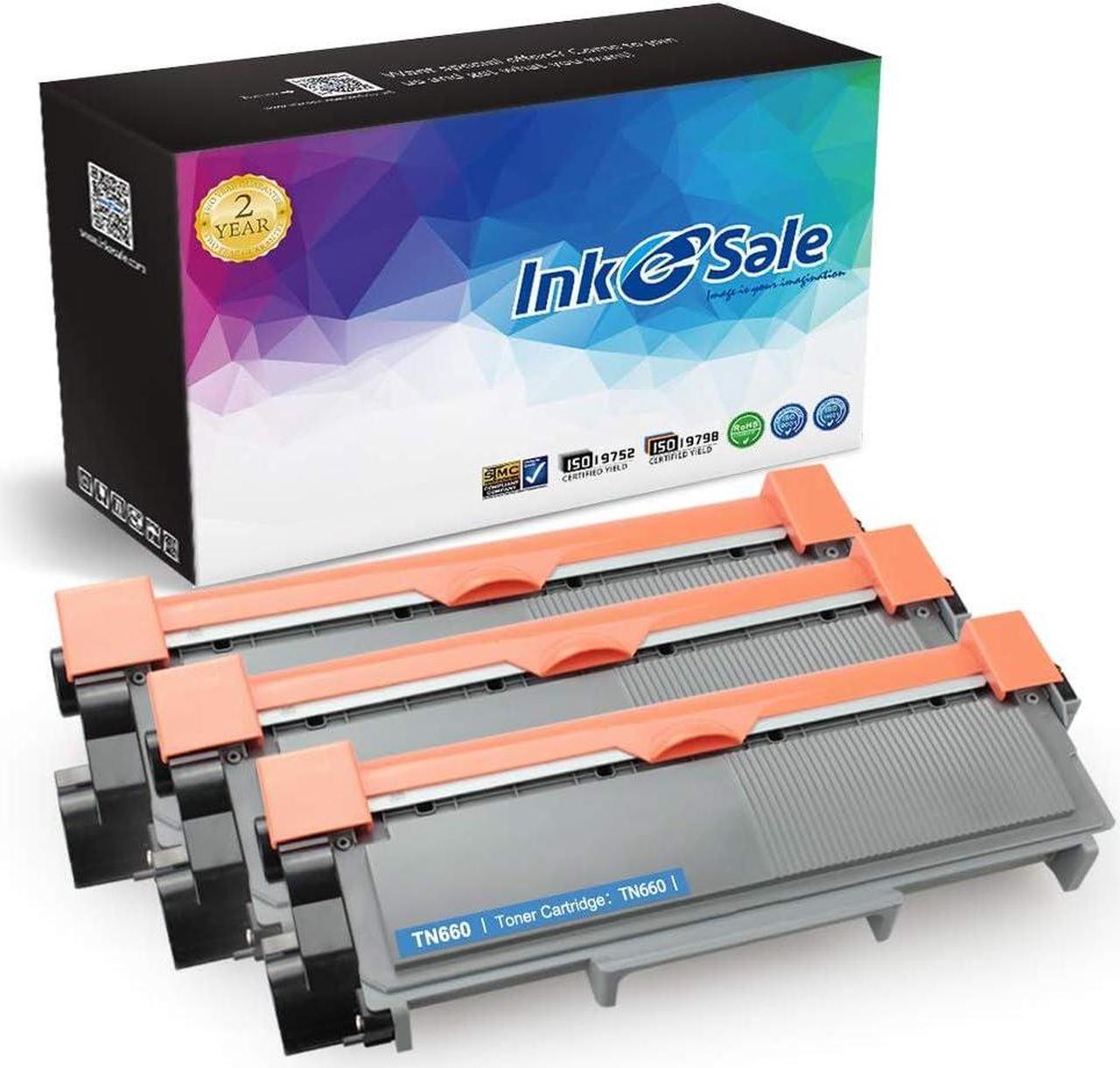 INK E-SALE Compatible Brother High Yield TN660 TN630 Toner Cartridge Black for Brother MFC-L2700DW HL-L2340DW HL-L2300D HL-L2380DW DCP-L2540DW DCP-L2520DW MFC-L2740DW MFC-L2720DW Printer (3-Pack)