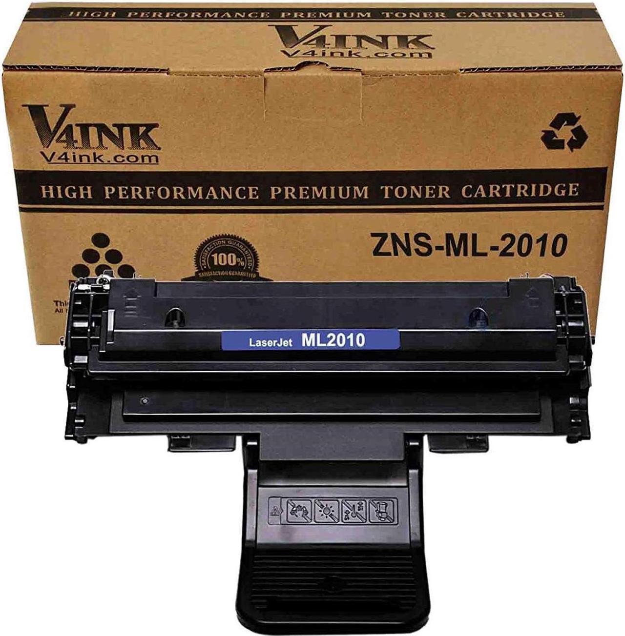 V4INK 1 Pack New Compatible Samsung ML-2010 (ML-1610) Toner Cartridge for Samsung ML-2510/2010/2010D3/2015/2570/2571N/SCX-4321/Phaser 3117/3124/3125/3122