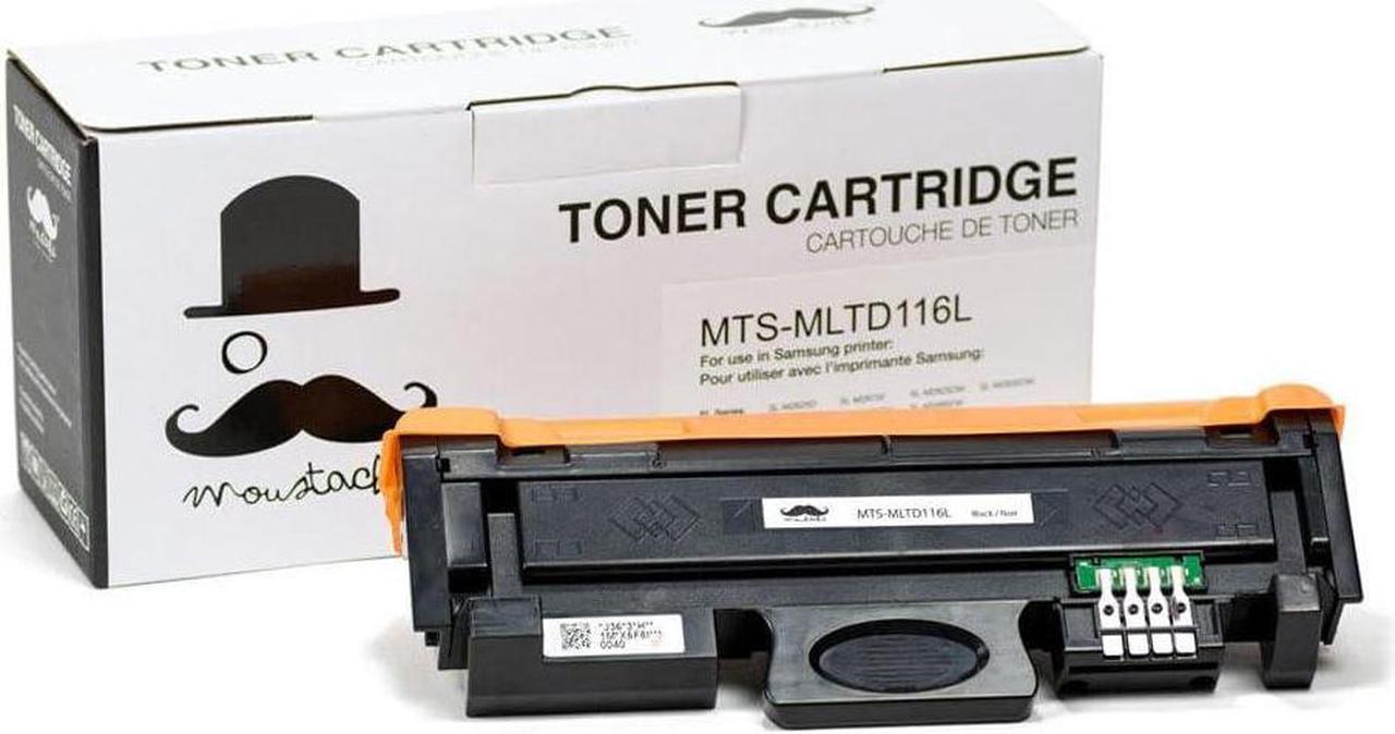 Moustache Compatible Samsung MLT-D116L MLTD116L MLT 116 Black BK Toner Cartridge for Samsung Xpress SL-M2625D SL-M2625 SL-M2626 SL-M2675 SL-M2675F SL-M2675FN SL-M2676 SL-M2825DW SL-M2825ND SL-M2826