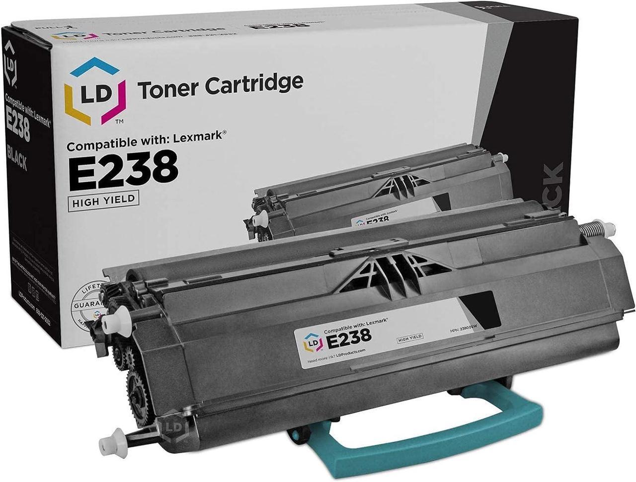 LD Remanufactured Toner Cartridge Replacement for Lexmark E238 Series 23800SW High Yield (Black)