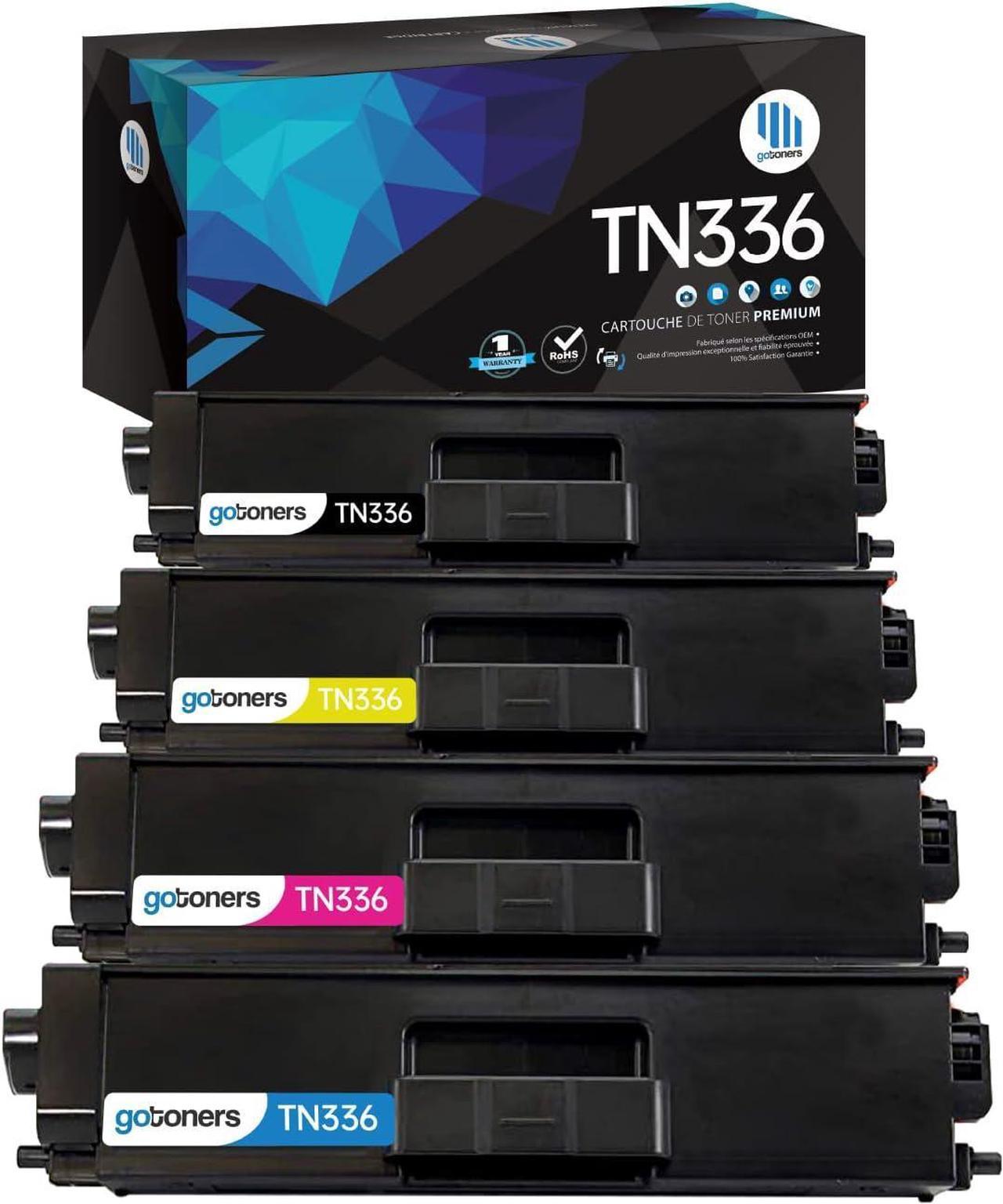 Gotoner 4PK TN336 TN331 Toner for Brother MFC-L8850CDW MFC-L8600CDW HL-L8350CDW HL-L8250CDN HL-L8350CDWT TN-336 TN-331