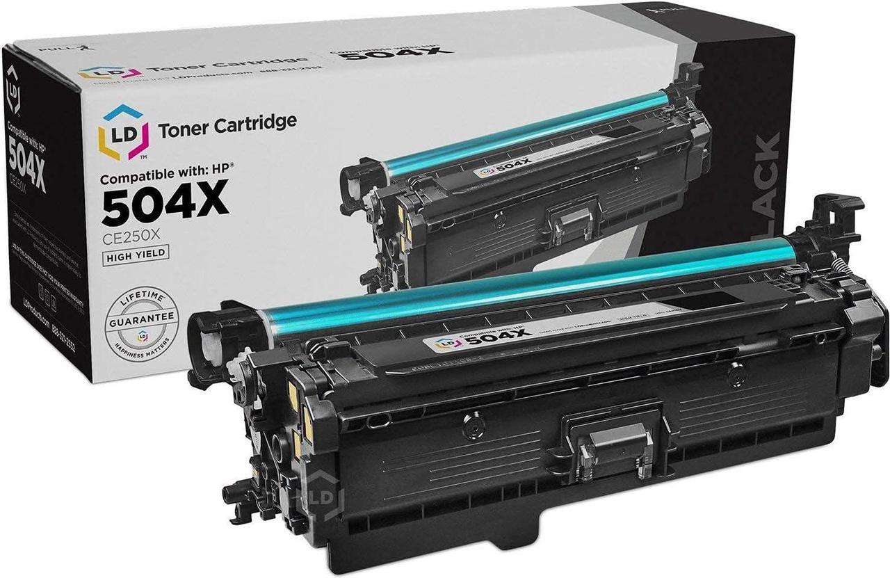 LD Remanufactured Toner Cartridge Replacement for HP 504X CE250X High Yield (Black)