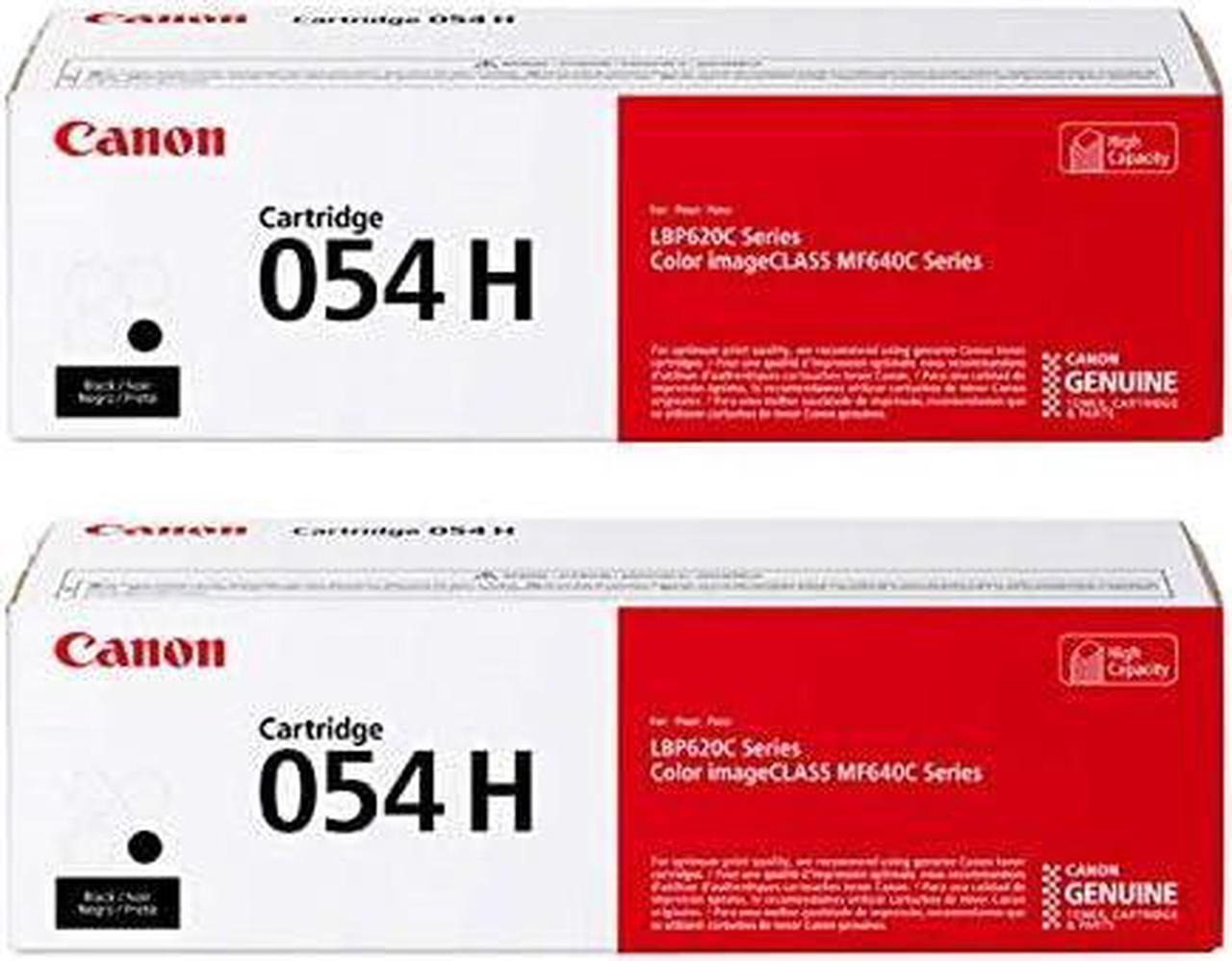 Canon Genuine 054 High Yield Black Toner Cartridge 2-Pack